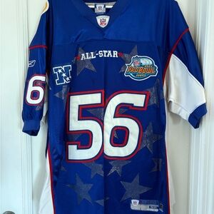 NFL Pro Bowl Blue Jersey with Red and White Details